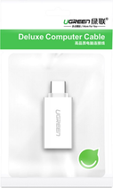 Adapter Ugreen US173 USB Type-C to USB 3.0 Female OTG Adapter White (6957303831555) - obraz 4