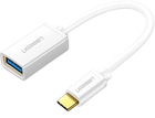 Adapter Ugreen US154 USB Type-C Male to USB 3.0 Female OTG Adapter White (6957303837021) - obraz 1