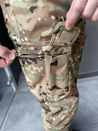 Штани зимові тактичні софтшелл флісові Single Sword, розмір 3XL, Мультикам, утеплені штани для військових - зображення 5