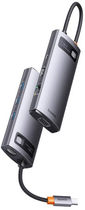 USB-хаб Baseus Metal Gleam Series 7-in-1 Multifunctional Type-C HUB Docking Station (WKWG040013) - зображення 6
