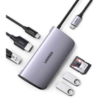 Stacja dokująca Ugreen CM212 USB 3.0 Type-C - USB 3.0 x 2 HDMI RJ-45 SD TF PD Gray (6957303858521) - obraz 5