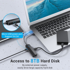 Хаб Vention USB 2.0 – 3 х USB 2.0 + RJ-45 100 м Ethernet (6922794747302) - зображення 4