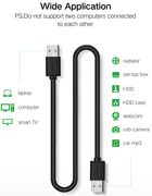 Kabel Ugreen US102 USB 2.0 0.5 m Black (6957303813087) - obraz 6