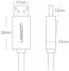 Kabel Ugreen P102 DP V1.2 Male to Male Cable 4K / 60 Hz 2K / 144Hz 5 m Black (6957303812134) - obraz 6