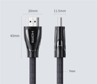 Kabel Ugreen HD140 HDMI Cable with Braided 3 m Black (6957303884049) - obraz 4