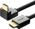 Kabel Ugreen HD103 HDMI Cable Right Angle 90 Degree 1 m Black (6957303811724) - obraz 2