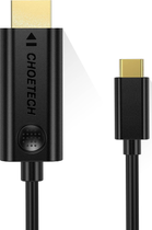 Кабель Choetech Thunderbolt 3 USB 3.1 Type-C м - HDMI м 3 м Black (XCH-0030) - зображення 2