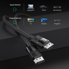 Kabel Ugreen DP114 DisplayPort to DisplayPort v1.4 3 m pleciony Black (6957303883936) - obraz 4