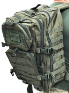 Тактический рюкзак 36 л Олива MIL-TEC Assault 36L Olive с системой MOLLE Военный рюкзак Армейский Штурмовой Водоотталкивающий - изображение 4