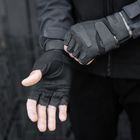 Тактические Военные Перчатки Без Пальцев Для Военных Черные Tactical Gloves PRO Black M Беспалые Армейские Штурмовые - изображение 6