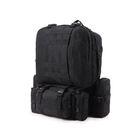 Військовий рюкзак Mil-tec 36 л з підсумками Чорний Тактичний рюкзак Defense Pack Assembly на 36 літрів з системою MOLLE Армійський Штурмовий Воєнний Рюкзак - зображення 7
