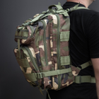 Тактический рюкзак 30 л Woodland с системой MOLLE Военный рюкзак на 30 литров DOMINATOR Камуфляж Вудленд Армейский Штурмовой Рюкзак Водоотталкивающий - изображение 3