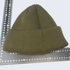 Вязаная тактическая шапка с закатом UMA Олива - изображение 5