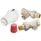 Термокомплект для радиатора DANFOSS RAE+RA-N+RLV-S прямой 1/2" с преднастройкой с боковым подключением 013G5174