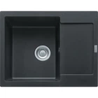Мийка для кухні FRANKE граніт Maris MRG 611-62 620x500мм прямокутна врізна із сифоном чорна 114.0381.006