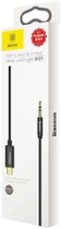 Kabel Baseus Yiven Type-C male To 3.5 male Audio Cable M01 Black (CAM01-01) - obraz 5