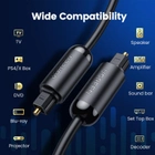 Кабель Ugreen AV122 Toslink Optical Male to Male Audio Cable 1.5 м Black (6957303878918) - зображення 8