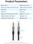 Kabel Vention TRRS Audio 3.5 mm Metal Type 1.5 m Black (6922794751279) - obraz 2