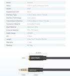 Kabel Vention Audio 3.5 mm m - 3.5 mm F 1 m Black (VAB-B06-B100-M) - obraz 4