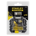 Набор бит Stanley FatMax, Torx, T10, T15, T20, T25, T30, Т40, L= 50 мм, 10 шт, кейс (STA88566)