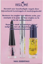 Zestaw Herome Nail Essentials odżywka do paznokci 7 ml + utwardzacz 4 ml + kuracja do skórek 1.3 ml (8711661792518) - obraz 1