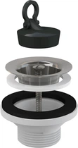 Водозлив для умивальника ALCA PLAST 5/4" з неіржавкою решіткою D63 (8594045933475)