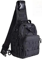 Тактична сумка ESDY EDC плечова 7 л Чорна (11939754) - зображення 2
