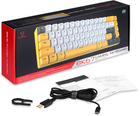 Клавіатура бездротова Motospeed BK67 Longhua Red Bluetooth / USB Yellow (BK67 yellow RED swit) - зображення 11