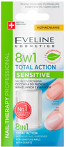 Кондиціонер для нігтів Eveline Cosmetics Nail Therapy Professional 8 в 1 Sensitive Total Action зміцнюючий 12 мл (5901761938111) - зображення 1