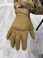 Зимові рукавички софтшел Койот XL - зображення 2