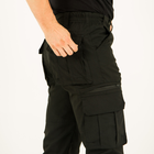 Брюки мужские Карго повседневные с карманами, ткань канвас, цвет черный, 50 - изображение 5