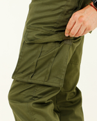 Мужские брюки-карго повседневные, штаны карго хаки ткань канвас 46 - изображение 6