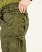 Брюки мужские повседневные хаки с карманами и утяжками под коленом 54 - изображение 7