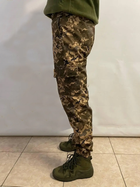 Чоловічі штани утеплені джогери яструби на флісі, піксель, пояс на резинці, XL - зображення 8