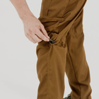 Брюки мужские с карманами и утяжками под коленом, демисезонные, цвет койот, 58 - изображение 7