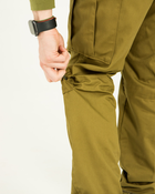 Брюки мужские с карманами и утяжками под коленом, демисезонные, цвет койот, 58 - изображение 13