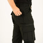 Брюки мужские Карго повседневные с карманами, ткань канвас, цвет черный, 54 - изображение 4