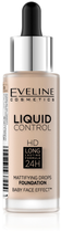 Тональна основа Eveline Cosmetics Liquid Control HD Long Lasting Formula 24H з піпеткою 010 Light Beige 32 мл (5901761937244) - зображення 1
