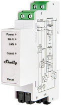 Лічильник електроенергії Shelly "Pro 3EM" Wi-Fi фази 3 х 120 A з вимірювальною фунцкією (3800235268100) - зображення 1