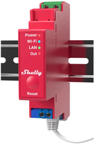 Розумний перемикач Shelly "Pro 1PM" LAN Wi-Fi і BT одноканальний 16 A облік електроенергії (3800235268018) - зображення 2