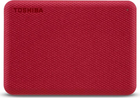 Dysk twardy Toshiba 2.5 2TB Canvio Advance USB 3.2 Czerwony (HDTCA20ER3AA) - obraz 3