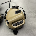 Навушники тактичні Earmor M31H, активні, з кріпленням на шолом, NRR 22, колір – Зелений, активні навушники військові - зображення 5