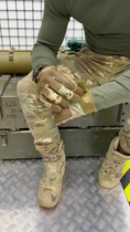 Тактичні рукавички Wallizard Tactical Стрілецькі Мультикам XL - зображення 3