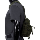 Рюкзак однолямочный через плечо Shoulder Bag, "MOLLE" Оливковый - изображение 14