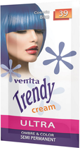 Krem do koloryzacji włosów Venita Trendy Cream Ultra 39 Cosmic Blue 35 ml (5902101519144) - obraz 1