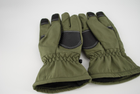 Тактичні рукавички теплі softshell 9100_L_olive - зображення 8