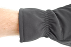 Тактичні теплі рукавички softshell 9100_L_Black - зображення 7