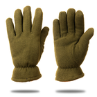 Перчатки мужские тёплые спортивные тактические флисовые на меху зелёные 9093_12,5_Olive - изображение 1
