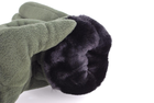 Перчатки мужские тёплые спортивные тактические флисовые на меху зелёные 9093_13_Olive - изображение 6