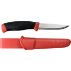 Туристичний ніж із нержавіючої сталі Morakniv Companion (червоний) - зображення 1
